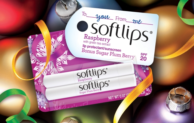 Softlips lip balm Sugar Plum Berry Holiday package