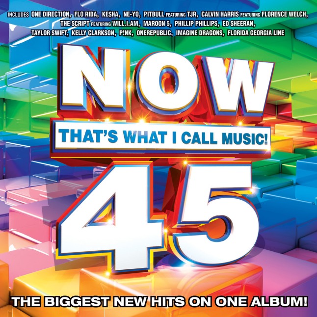 The world's best-selling, multi-artist album series, NOW That's What I Call Music!, has gathered today's biggest hits for NOW That's What I Call Music! Vol. 45, to be released February 5. NOW 45 will be available on CD and for download purchase from all major digital service providers. NOW That's What I Call Music! Vol. 45 features 16 major current hits from today's hottest artists, plus four free up-and-coming "NOW What's Next" New Music Preview tracks. www.nowthatsmusic.com.  (PRNewsFoto/EMI Music / Sony Music Entertainment / Universal Music Group)