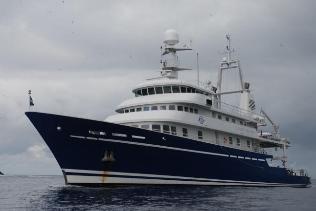 The M/Y Golden Shadow. Research vessel supporting the Khaled bin Sultan Living Oceans Foundation's coral reef research in French Polynesia during 2012 and 2013.  (PRNewsFoto/Khaled bin Sultan Living Oceans Foundation)