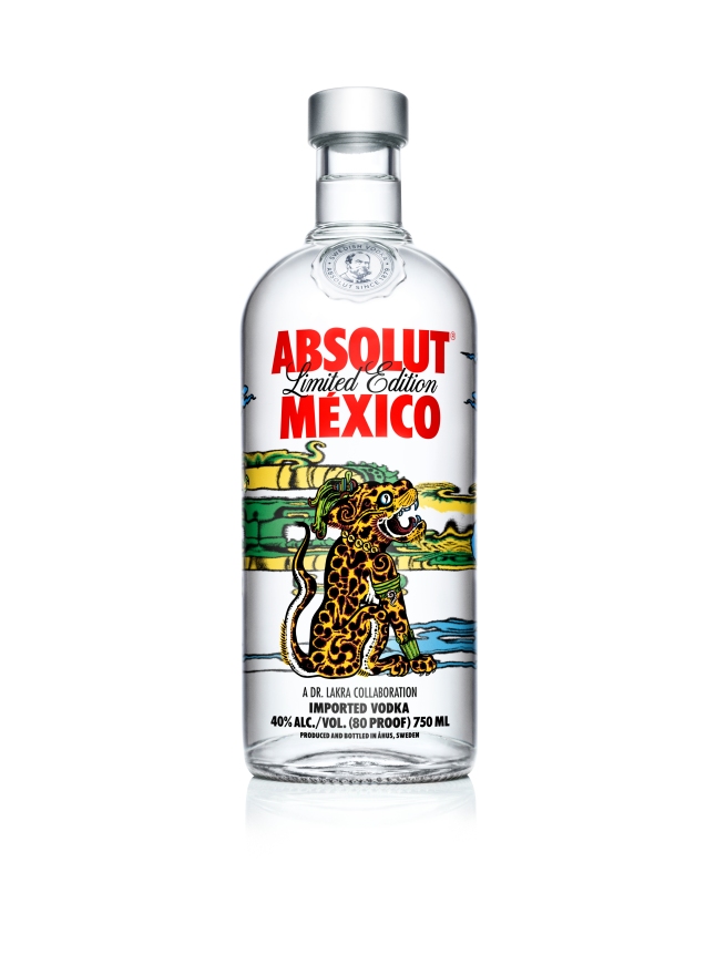 The colors of the ABSOLUT bottle MEXICO - shades of orange, green, blue and yellow - are wonderful to look at, not only as a delicious drink, but also as a piece of art collector.