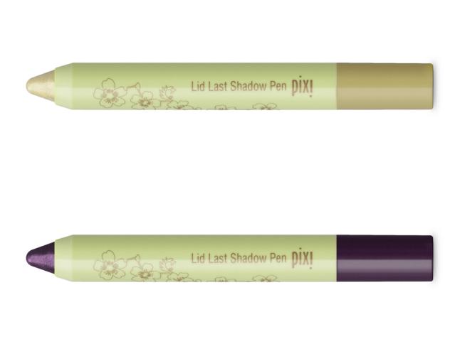 Pixi Lid Last Shadow Pen in new Gentle Gold and Perfect Plum