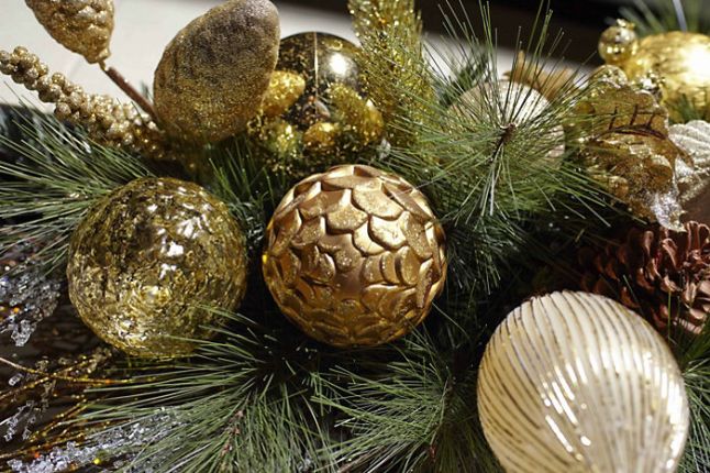 golden festive holiday celebrations