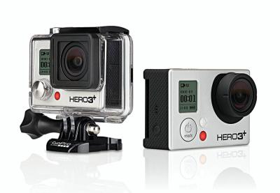 HERO3+ Black Edition in and out of waterproof housing
