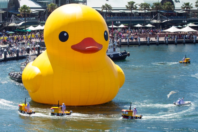 Dutch artist Florentijn Hofman’s 15-metre high yellow Rubber Duck made quite the splash in Darling Harbour, so it's back for the 2014 Festival. 