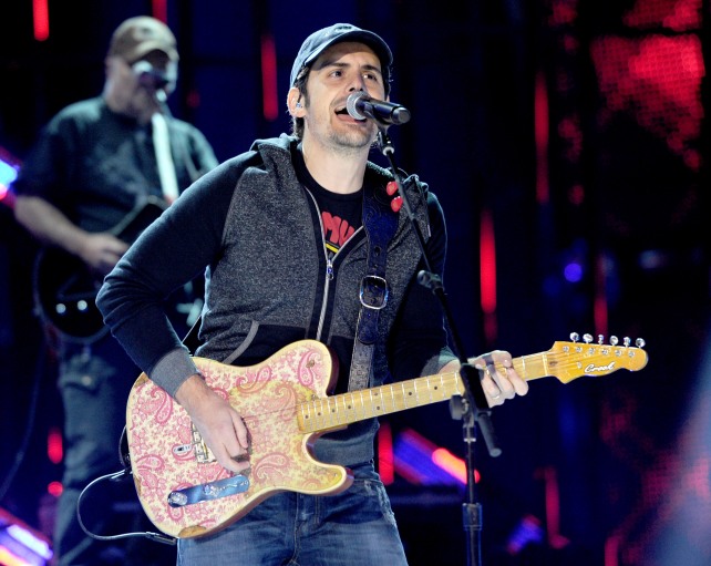 People's Choice Awards Rehearsals - Brad Paisley at Nokia Theatre L.A. Live on January 7, 2014 in Los Angeles, California.
