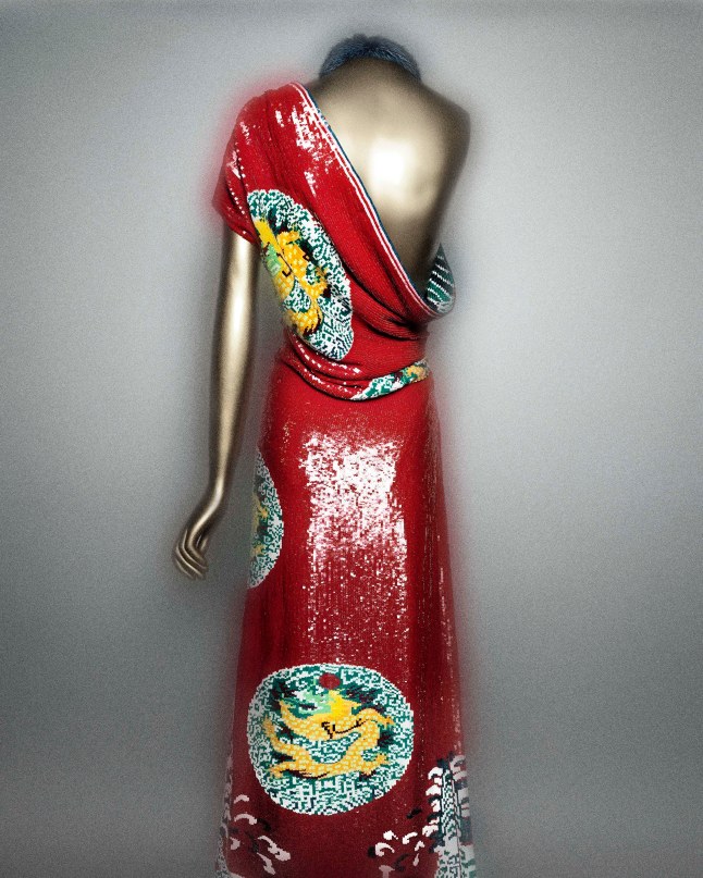 Evening dress, Tom Ford (American, born 1961) for Yves Saint Laurent, Paris (French, founded 1961), autumn/winter 2004–5; The Metropolitan Museum of Art, Gift of Yves Saint Laurent, 2005 (2005.325.1) Photo: Courtesy of The Metropolitan Museum of Art, Photography © Platon