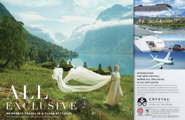 All Exclusive Advertising Campaign (PRNewsFoto/Crystal Cruises)