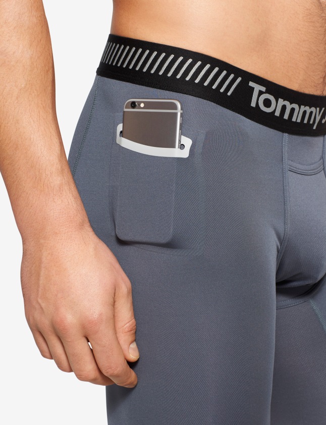 The Utility Pocket (for stashing your ID, keys, cash, cell phone, etc.) is a special feature of the newly re-designed 360 Sport Perormance Collection from Tommy John.