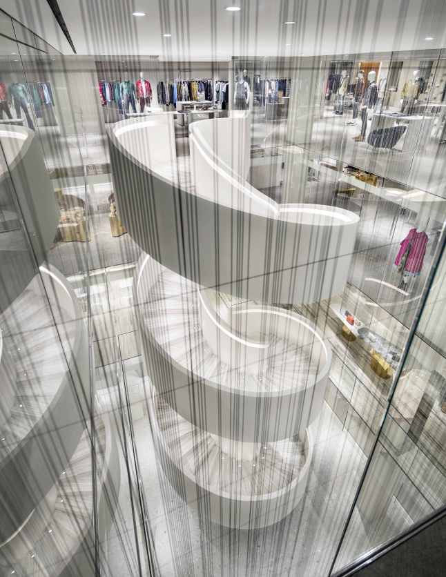 Barneys New York Downtown Flagship - Staircase (2). Photograph by Scott Frances