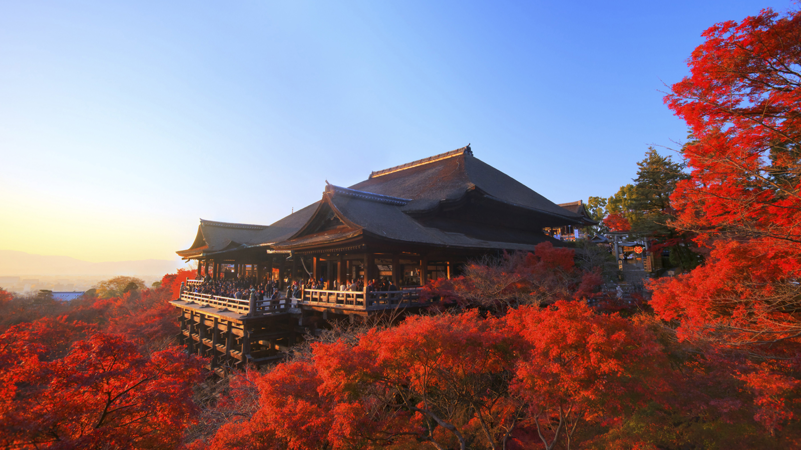 Kiyomizu-dera stage in autumn